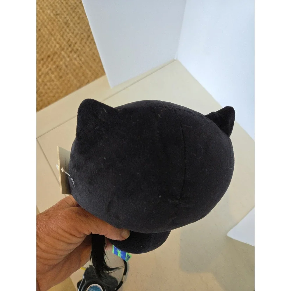 Makeship Plushie by Purr.in.ink Black Cat Big Eyes With Original Tag 5.5" Gift - Picture 8 of 10